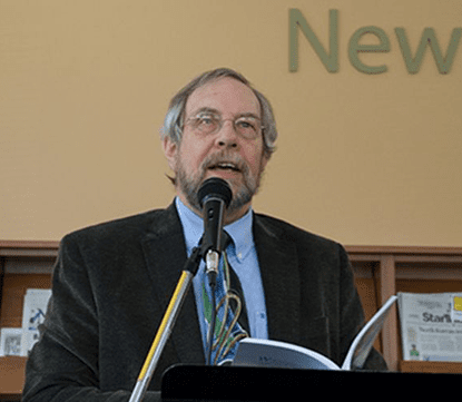 Man speaking at an event